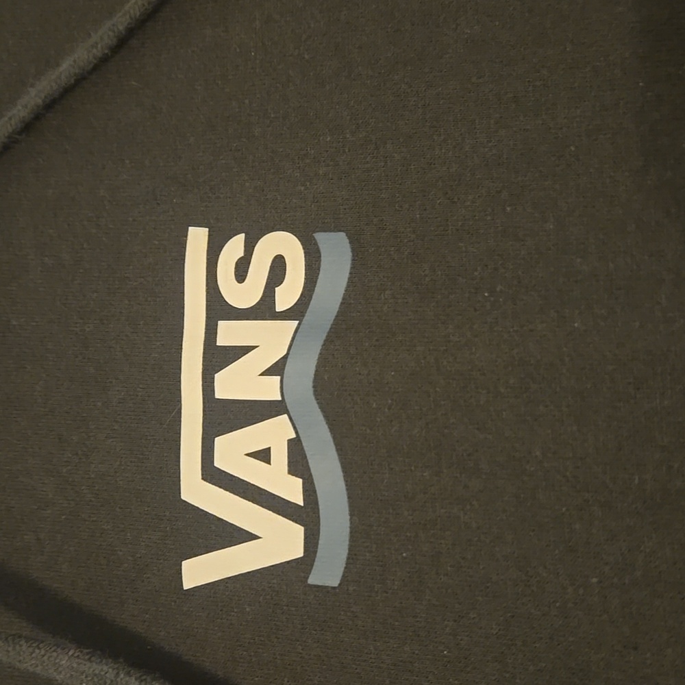 Vans Black Sweatshirt Hoodie Classic Pullover Mens Size Small - Picture 2 of 3